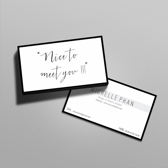 Creative business card template in Business Card Templates - product preview 2