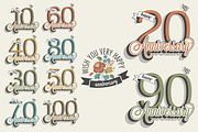 Anniversary greeting card collection