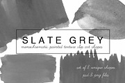 Slate Grey painted clip art