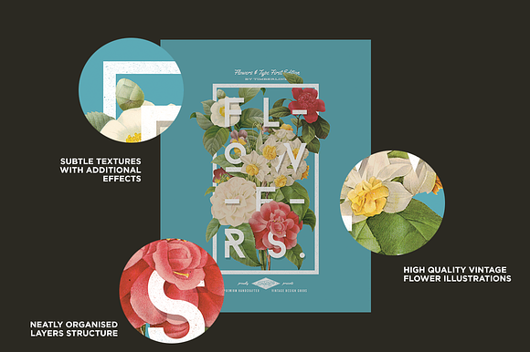 Flowers And Type in Photoshop Layer Styles - product preview 3