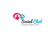 Social Chat Logo V2