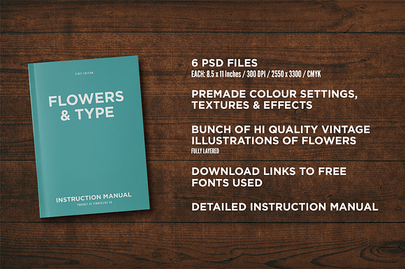 Flowers And Type in Photoshop Layer Styles - product preview 5