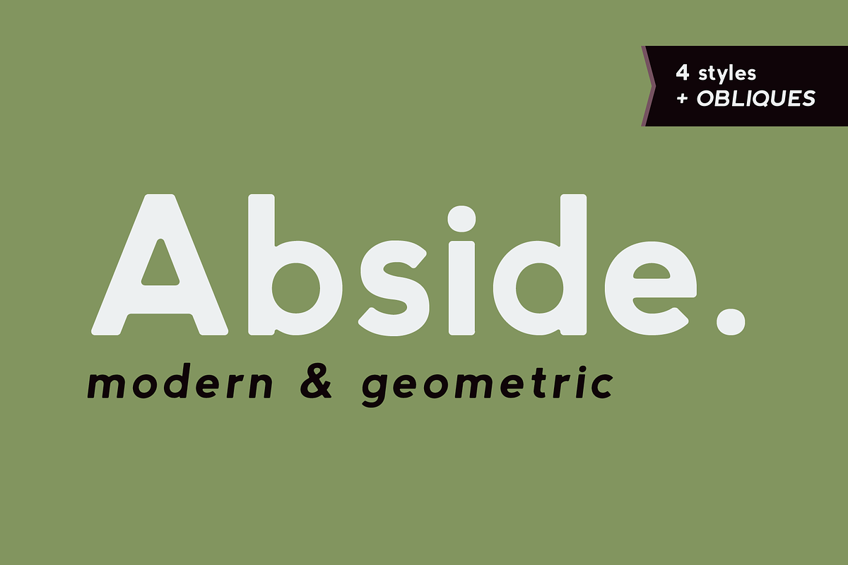 Abside Font (Modern & Geometric) in Modern Fonts - product preview 8