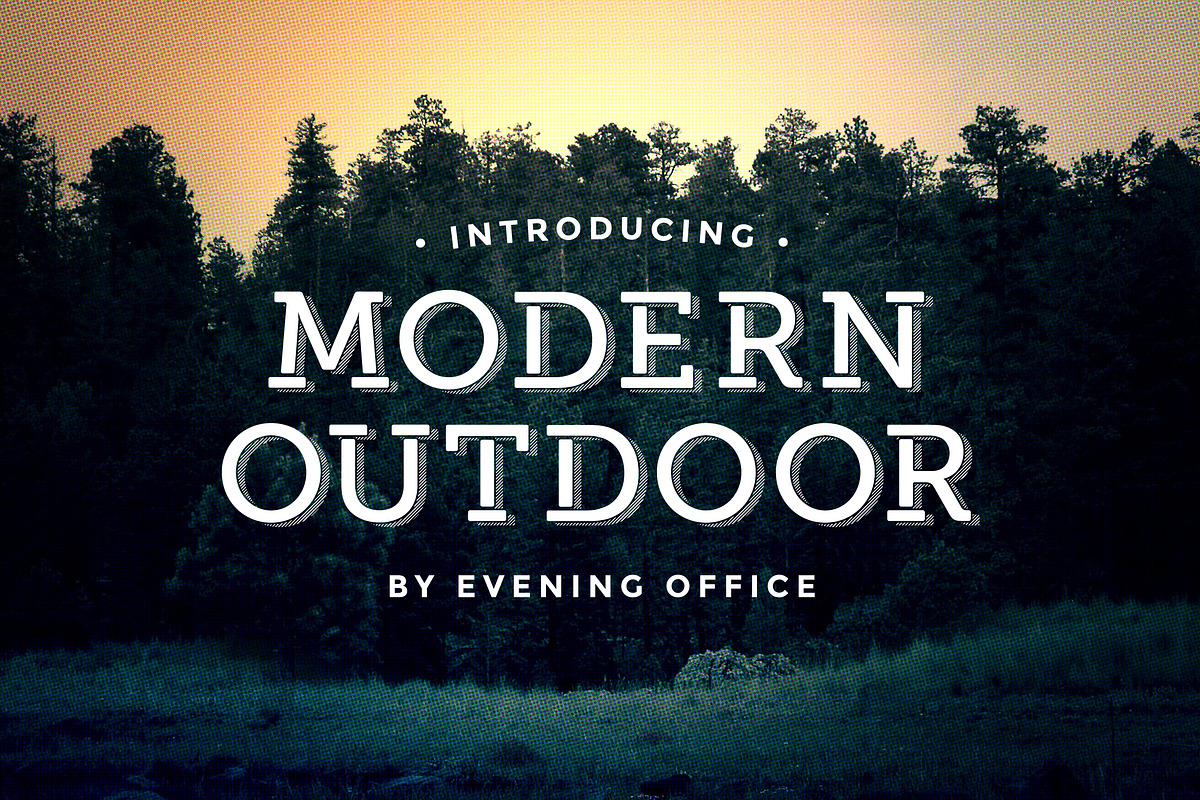 Modern Outdoor | Font in Modern Fonts - product preview 8