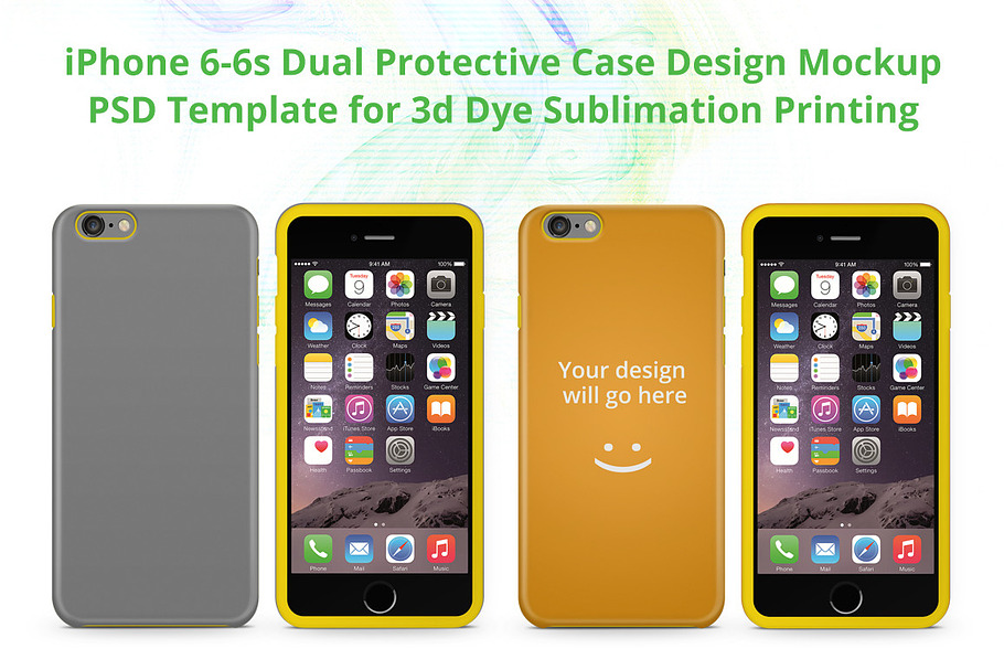iPhone 6S Dual Protective case Mock in Product Mockups - product preview 8