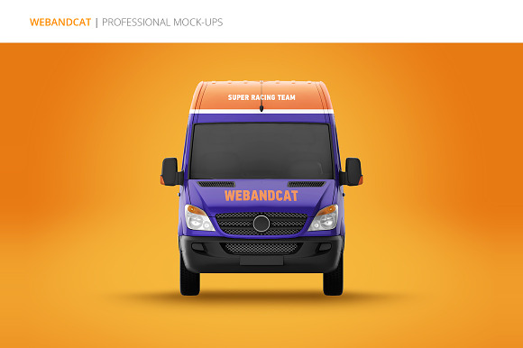 Van Mock-Up in Mockup Templates - product preview 2