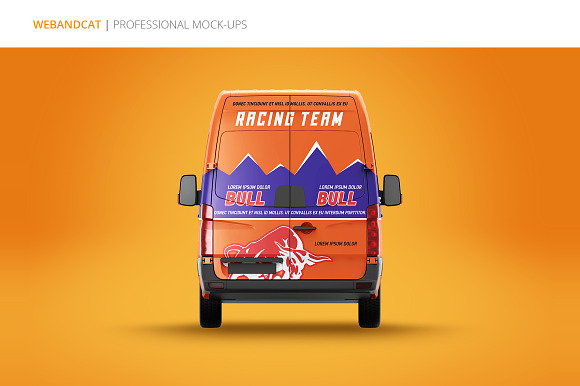Van Mock-Up in Mockup Templates - product preview 5