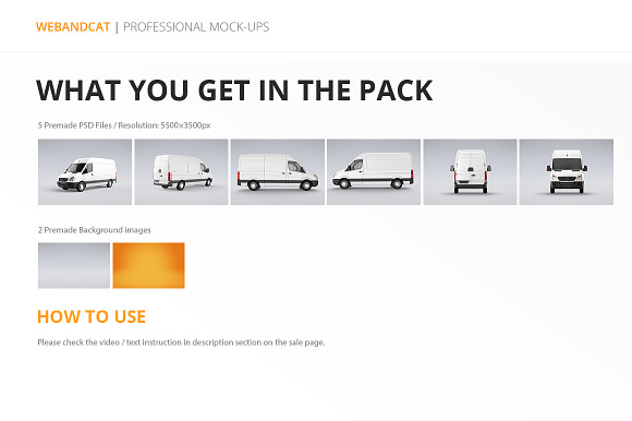 Van Mock-Up in Mockup Templates - product preview 6