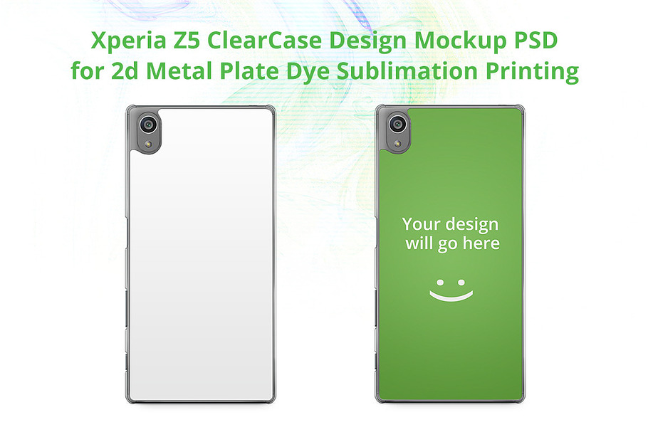 Xperia Z5 ClearCase Design Mock-up in Product Mockups - product preview 8