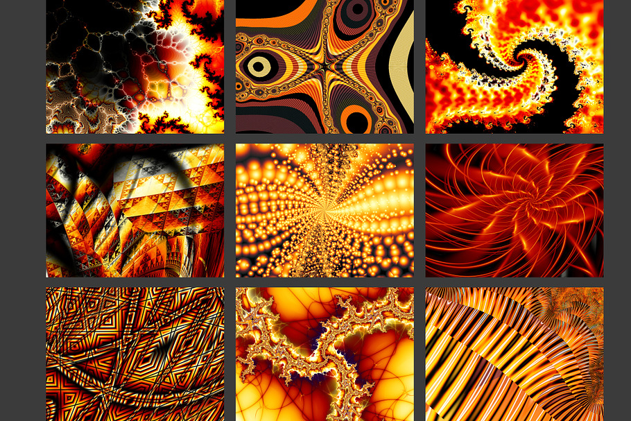 Red fire fractals in Textures - product preview 8