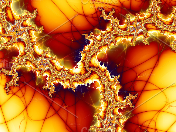 Red fire fractals in Textures - product preview 2