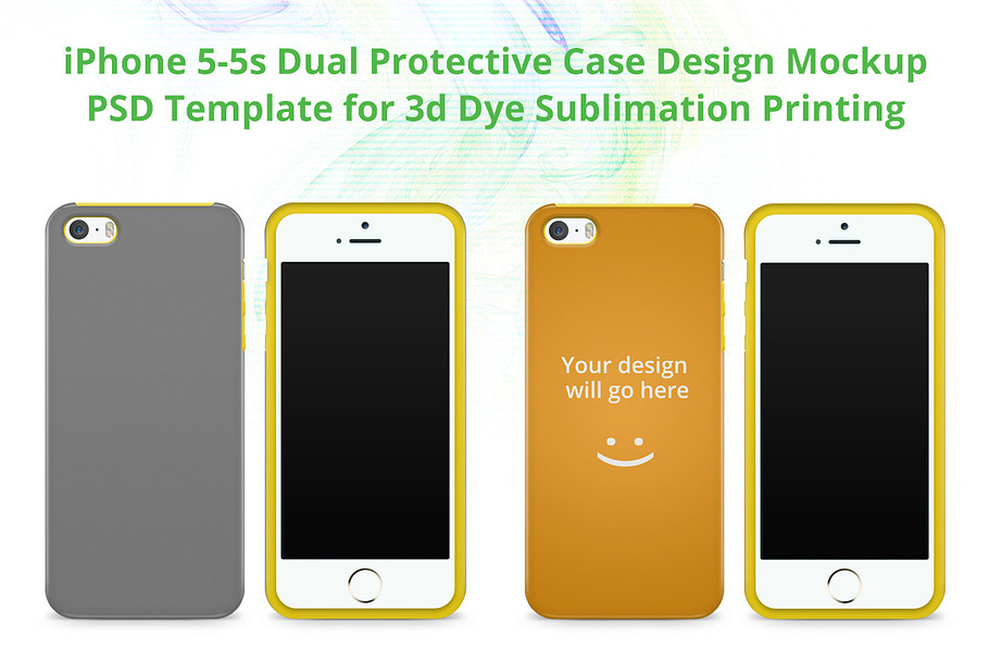 iPhone 5-5s Dual Protective Case Moc in Product Mockups - product preview 8
