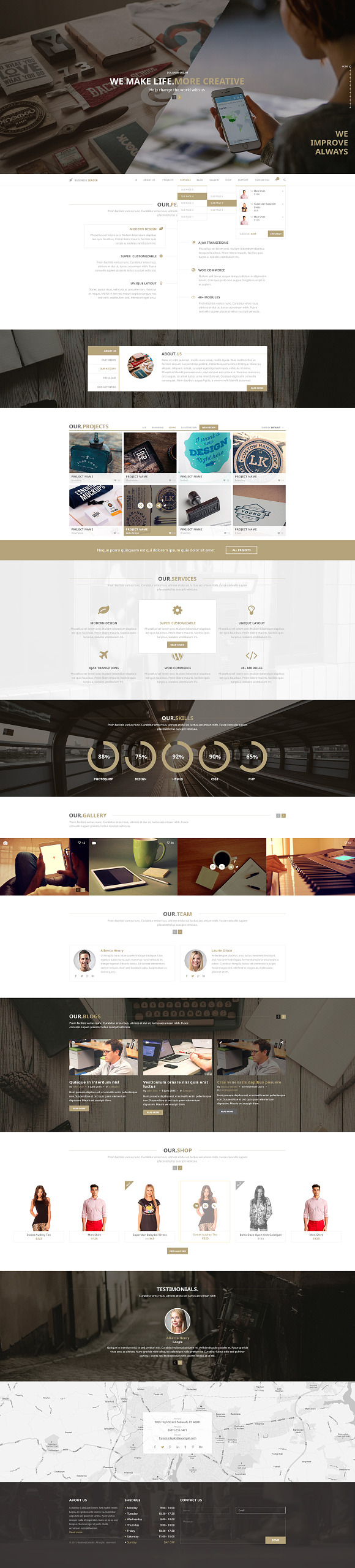 Business.Leader—Business PSD Theme in UI Kits and Libraries - product preview 3