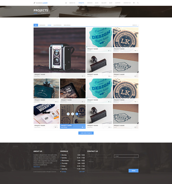 Business.Leader—Business PSD Theme in UI Kits and Libraries - product preview 7