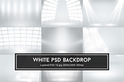 Infinite White Room PSD Backdrop