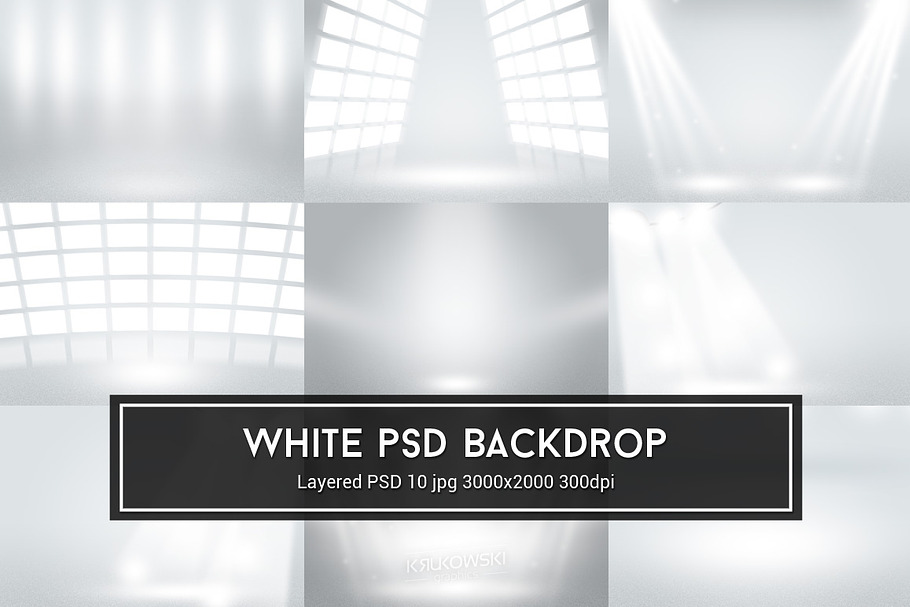 Infinite White Room PSD Backdrop in Textures - product preview 8