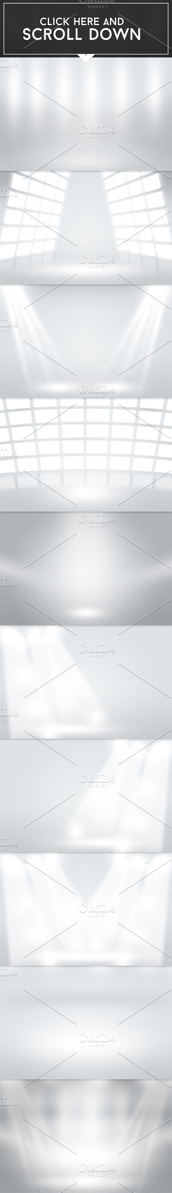 Infinite White Room PSD Backdrop in Textures - product preview 1