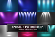 Spotlights PSD Backdrops