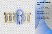 3D Small People - Indigo
