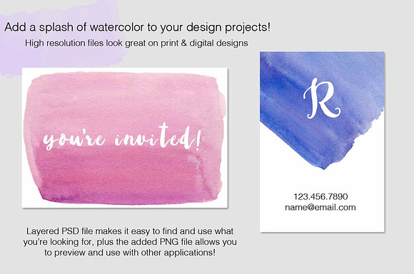 Sunset Washes Watercolor Collection in Objects - product preview 2