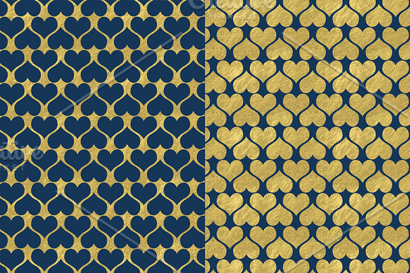 Navy Blue and Gold Foil Backgrounds in Objects - product preview 1