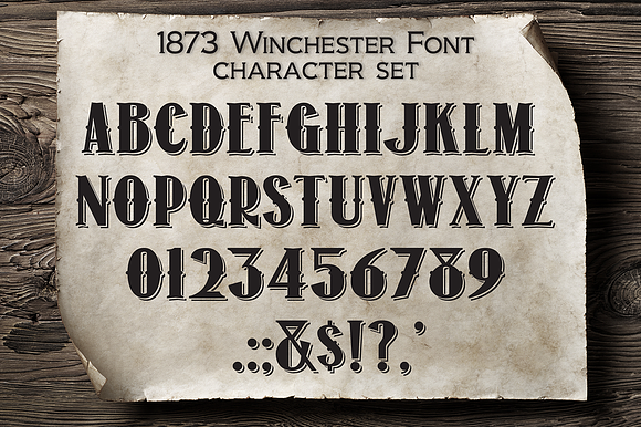 1873 Winchester Font in Fonts - product preview 1