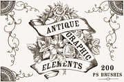 Antique Graphic Elements Brushes