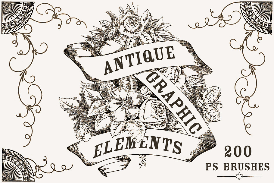 Antique Graphic Elements Brushes