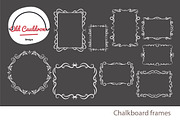 Chalkboard frames clipart CL025