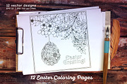 12 Easter Coloring Pages