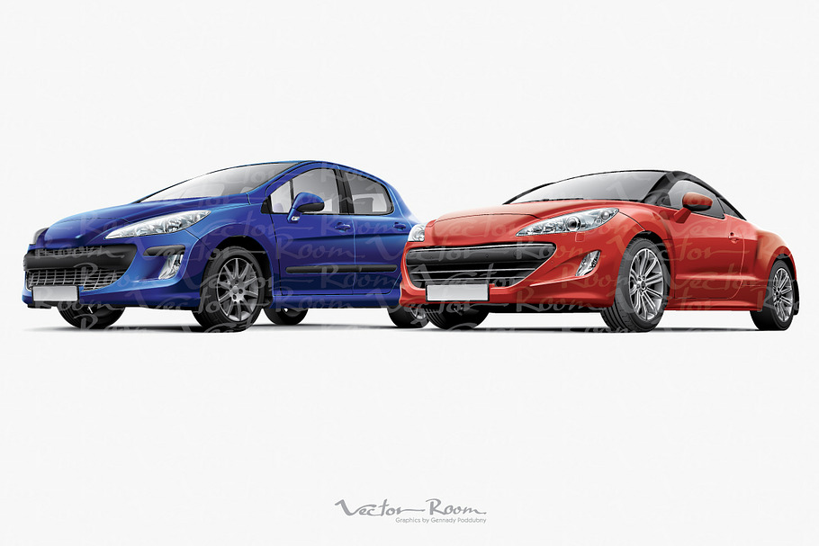 Two French Automobiles in Illustrations - product preview 8