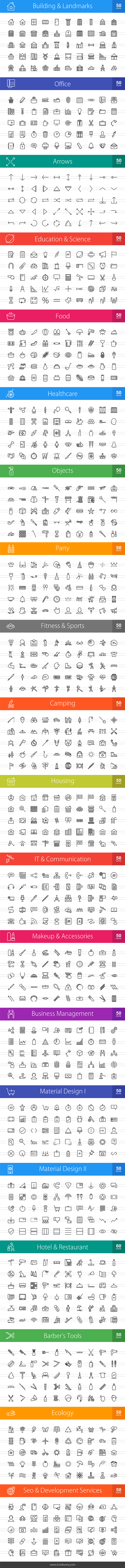 2010 Line Icons (V2) in Graphics - product preview 1