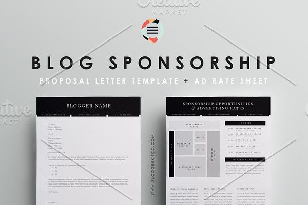 Blog Sponsorship Letter + Ad Sheet 