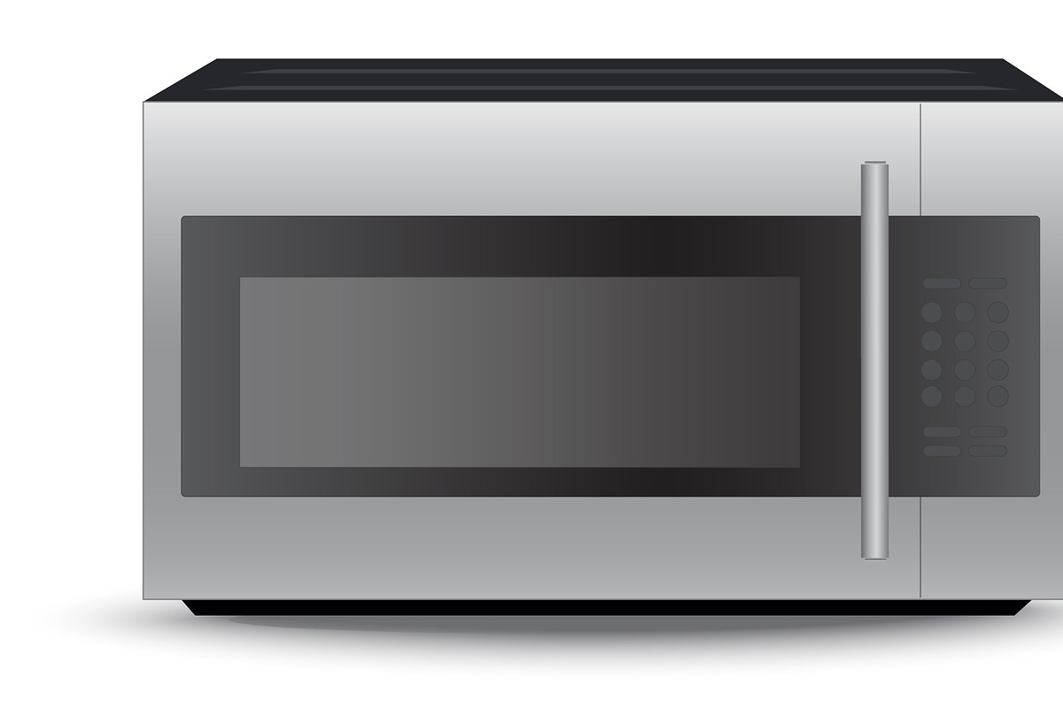 Modern, microwave, oven  in Illustrations - product preview 8