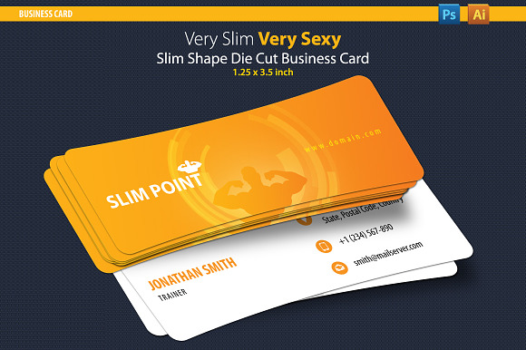 Slim Business Card in Objects - product preview 1