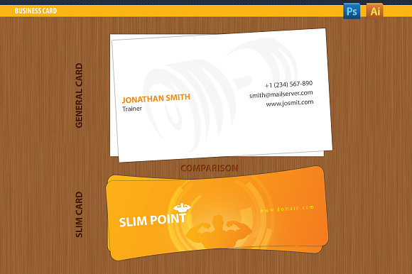 Slim Business Card in Objects - product preview 2