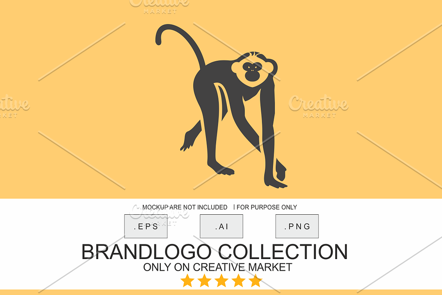 Monkey in Logo Templates - product preview 8