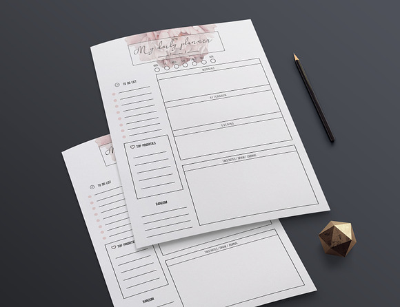 Weekly planner , daily planner in Stationery Templates - product preview 3