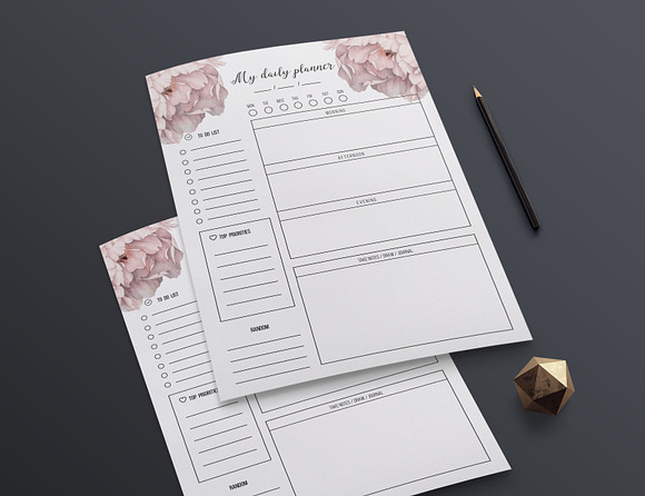 Weekly planner , daily planner in Stationery Templates - product preview 3