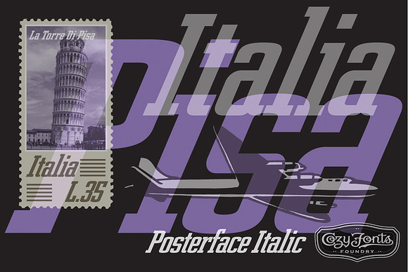 Posterface Italic in Fonts - product preview 1