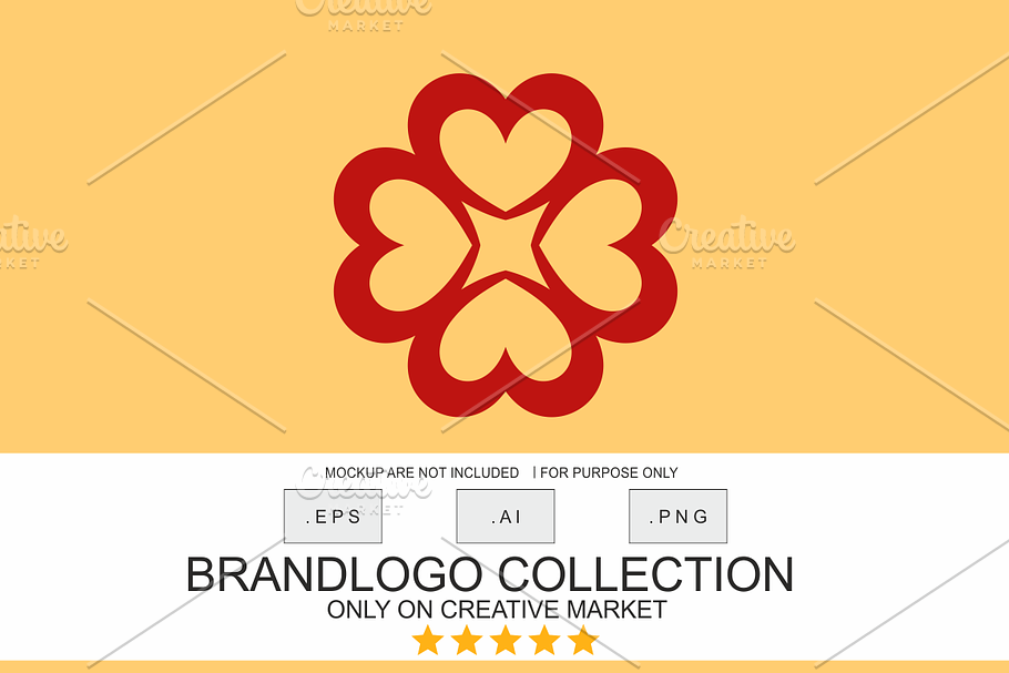 Love Flower in Logo Templates - product preview 8
