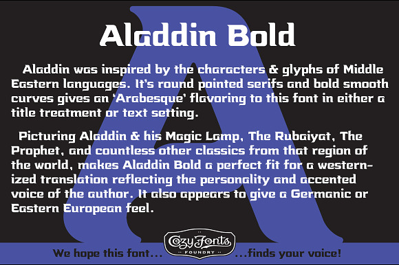 Aladdin Bold in Fonts - product preview 3
