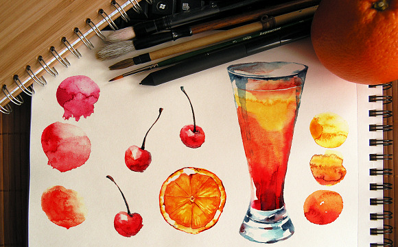 Cocktail drinks in Illustrations - product preview 3