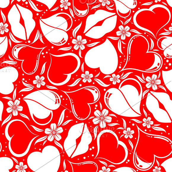 Valentine's Day Seamless Textures in Illustrations - product preview 1