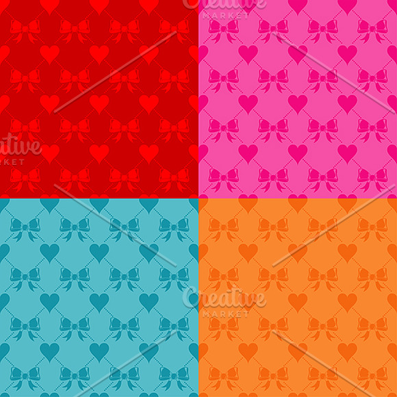 Valentine's Day Seamless Textures in Illustrations - product preview 3
