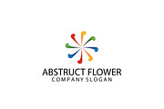 Abstract Flower Logo Template