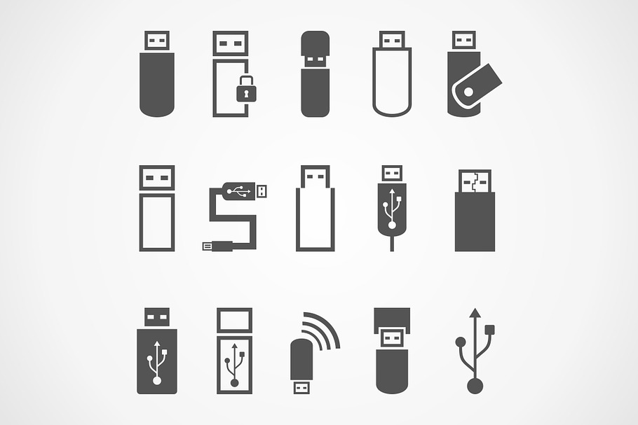 Usb an icon in Graphics - product preview 8