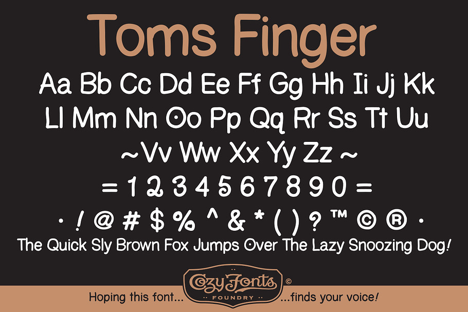 Toms Finger in Fonts - product preview 8