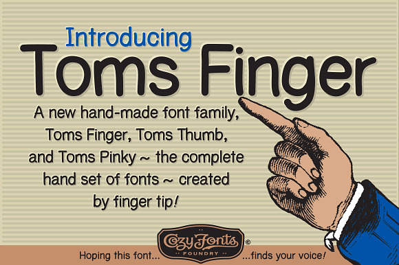 Toms Finger in Fonts - product preview 1