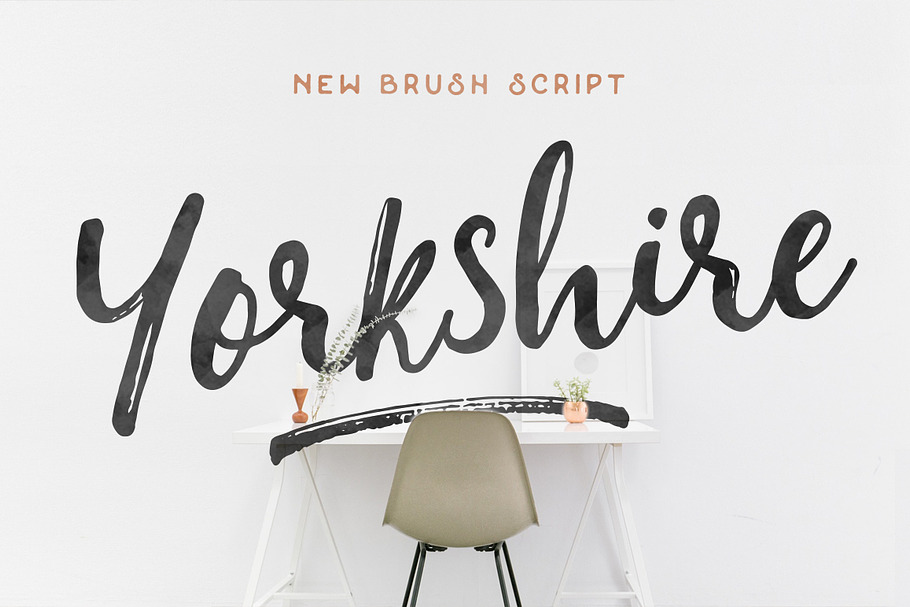 Yorkshire - Brush Script in Scrapbooking Fonts - product preview 8